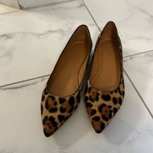 J. Crew factory Marina calf hair pointy toe flats